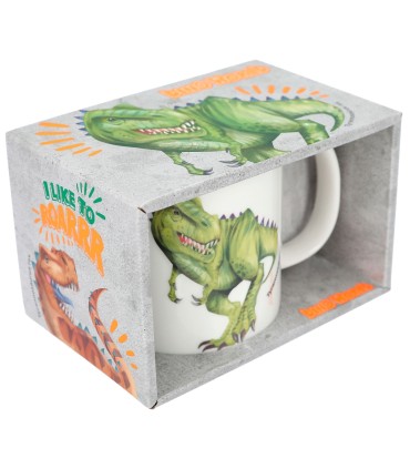 TAZA CON RELIEVE T-REX DINO WORLD