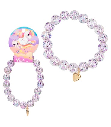 PULSERA CON BOLAS PURPURINA YLVI