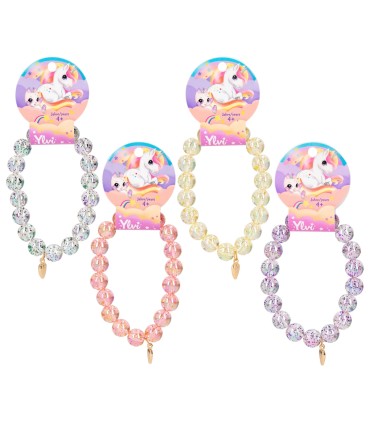 PULSERA CON BOLAS PURPURINA YLVI