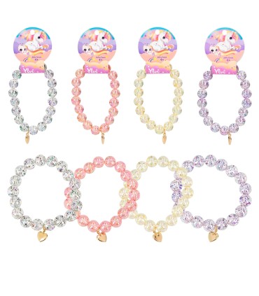 PULSERA CON BOLAS PURPURINA YLVI