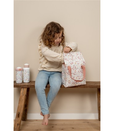 BOLSA ALMUERZO FLORES Y MARIPOSAS