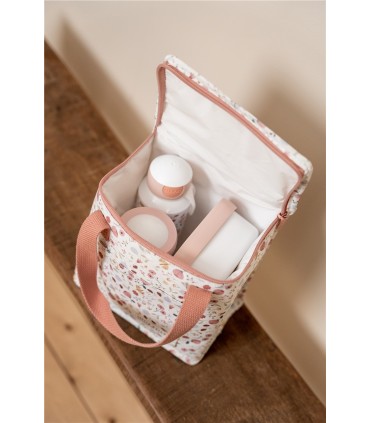 BOLSA ALMUERZO FLORES Y MARIPOSAS