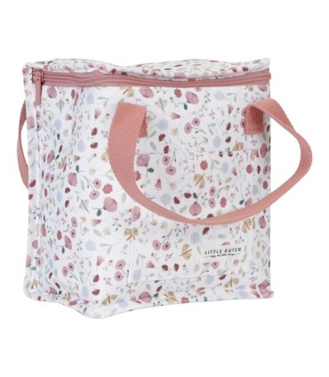 BOLSA ALMUERZO FLORES Y MARIPOSAS