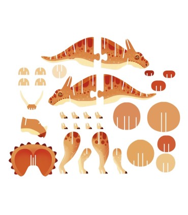 PUZLE CON VOLUMEN TRICERATOPS