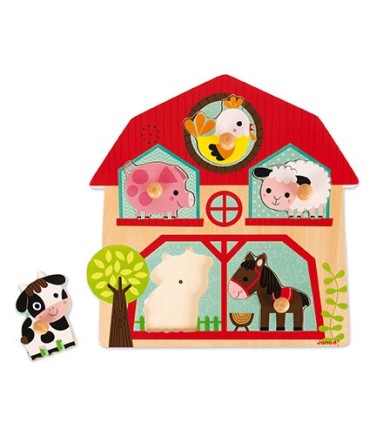 PUZLE ENCAJABLE MUSICAL MIS AMIGOS