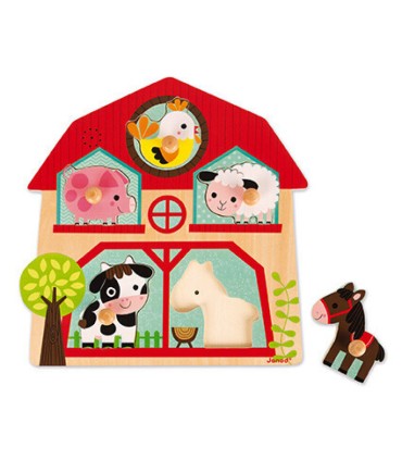 PUZLE ENCAJABLE MUSICAL MIS AMIGOS