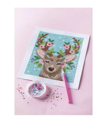 PINTURA DIAMANTES CIERVO