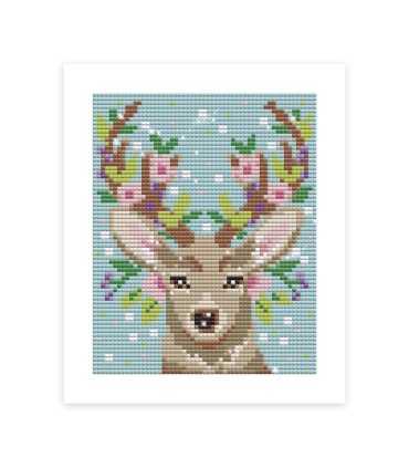 PINTURA DIAMANTES CIERVO