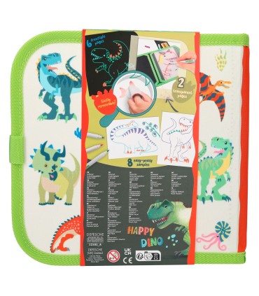 LIBRO PARA PINTAR Y BORRAR DINO WORLD