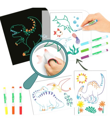 LIBRO PARA PINTAR Y BORRAR DINO WORLD