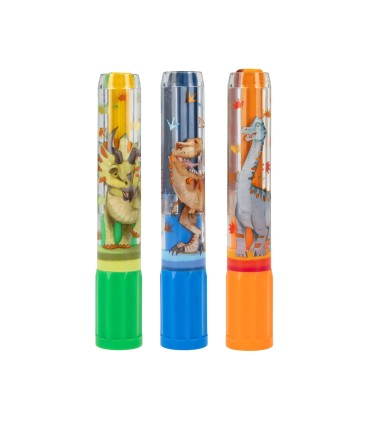 MINI DINO SET DE CERAS TRICOLOR DINO WORLD