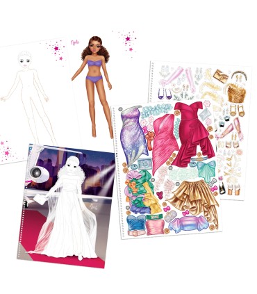 CUADERNO PARA COLOREAR TOP MODEL