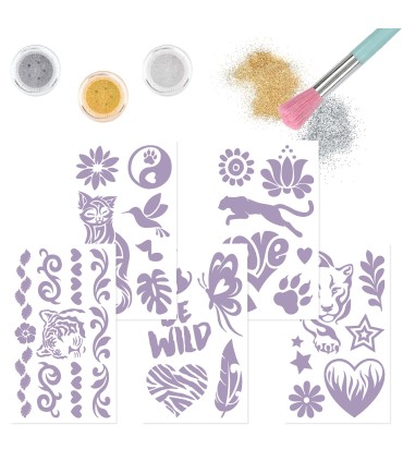 TATUAJE DE PURPURINA FANTASY TIGER