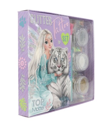 TATUAJE DE PURPURINA FANTASY TIGER