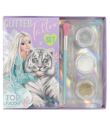 TATUAJE DE PURPURINA FANTASY TIGER