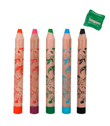 LAPICES DE COLORES DINO WORLD