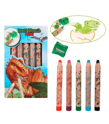 LAPICES DE COLORES DINO WORLD
