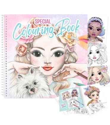 LIBRO ESPECIAL PARA COLOREAR TOP MODEL