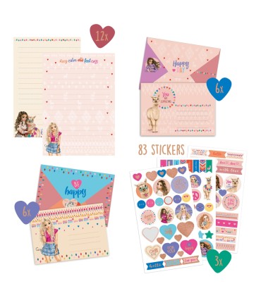 SET DE PAPEL DE CARTAS TOP MODEL