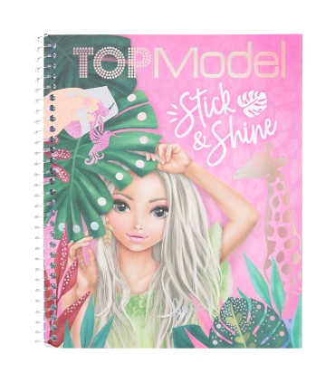 LIBRO PARA COLOREAR STICK & SHINE TOP MODEL