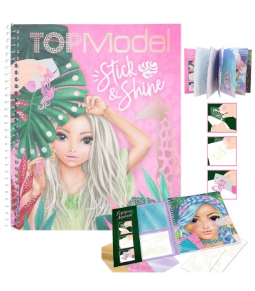LIBRO PARA COLOREAR STICK & SHINE TOP MODEL