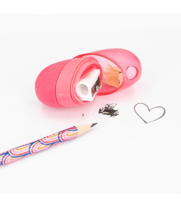 GOMA DE BORRAR + SACAPUNTAS TOP MODEL