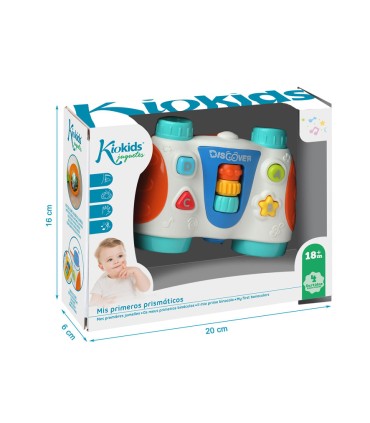 PRISMATICOS  LUZ Y SONIDO KIOKIDS