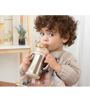 TAZA TERMO APRENDIZAJE BEIGE KIOKIDS