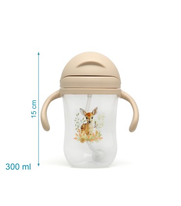 TAZA APRENDIZAJE BEIGE KIOKIDS