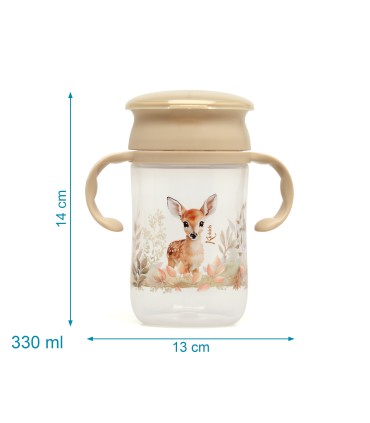 TAZA APRENDIZAJE BEIGE KIOKIDS
