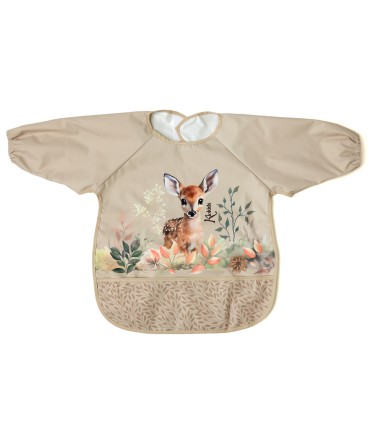 BABERO CON MANGAS BEIGE KIOKIDS