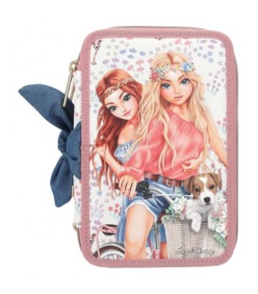 ESTUCHE TRIPLE VELO FLEUR TOP MODEL