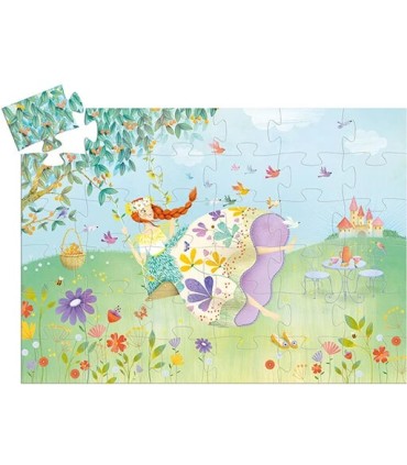 PUZZLE SILUETA PRINCESA PRIMAVERA DJECO