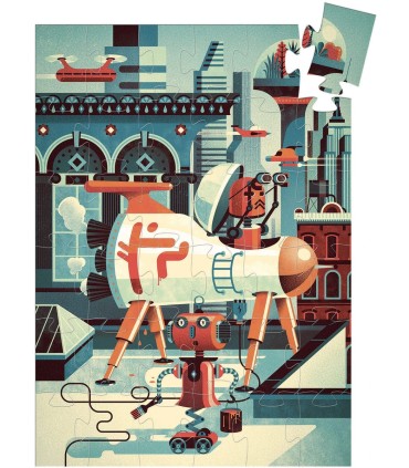 PUZZLE SILUETA BOB EL ROBOT DJECO