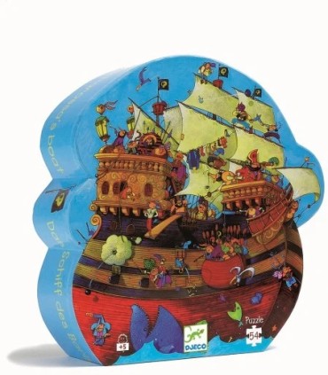PUZZLE SILUETA BARCO PIRATA DJECO
