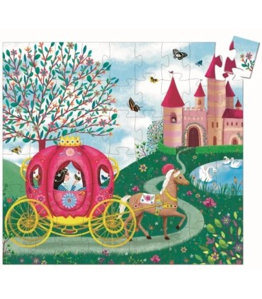 PUZZLE SILUETA EL CARRUAJE DE ELISE DJECO