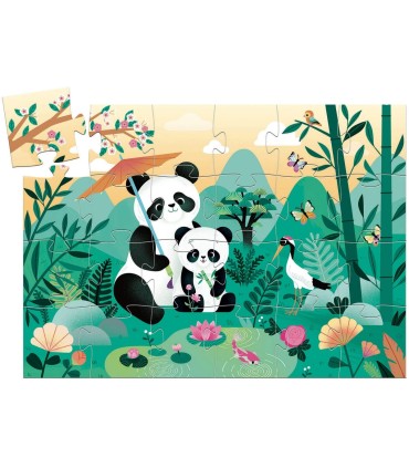 PUZZLE SILUETA LEO EL PANDA DJECO