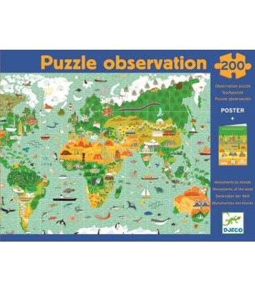 PUZZLE OBSERVACION LOS MONUMENTOS DJECO