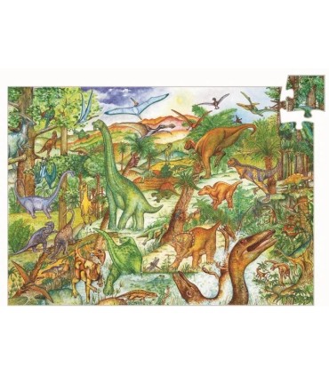 PUZZLE OBSERVACION DINOSAURIOS DJECO