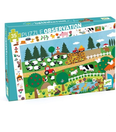PUZZLE OBSERVACION LA GRANJA DJECO