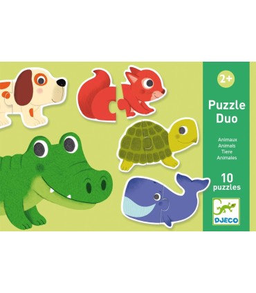 PUZZLE DUO ANIMALES DJECO