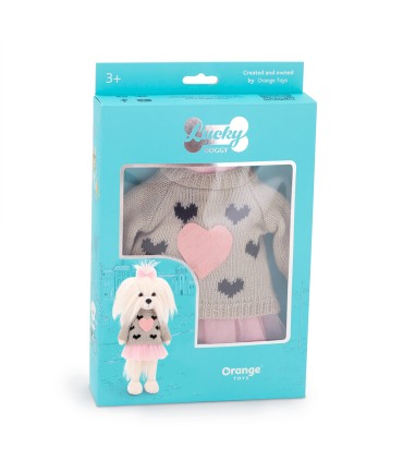 LUCKY CONJUNTO DE ROPA CORAZON ROSA