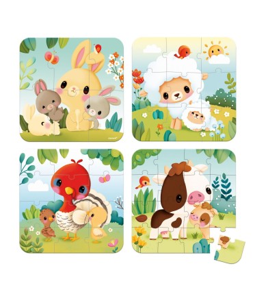 PUZZLE EVOLUTIVO LOS ANIMALES JANOD