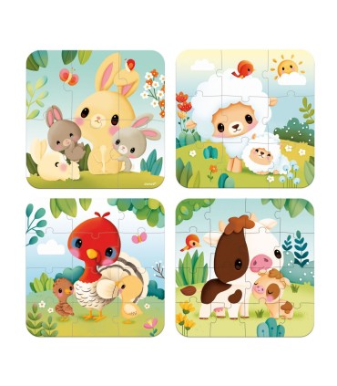 PUZZLE EVOLUTIVO LOS ANIMALES JANOD