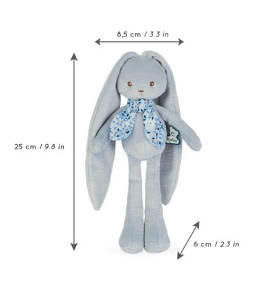 CONEJITO AZUL 25CM