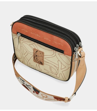 BANDOLERA 3 COMPARTIMENTOS  ALMA ANEKKE