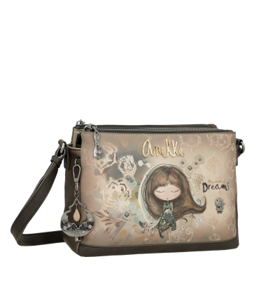 BOLSO BANDOLERA 3 COMPARTIMENTOS REAL ANEKKE