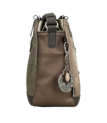 BOLSO BANDOLERA 3 COMPARTIMENTOS REAL ANEKKE