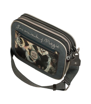 BOLSO BANDOLERA 3 COMPARTIMENTOS REAL ANEKKE
