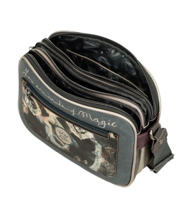 BOLSO BANDOLERA 3 COMPARTIMENTOS REAL ANEKKE